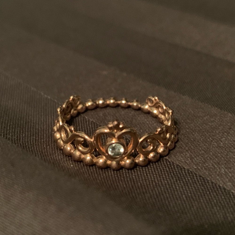 Pandora Rose Gold Princess Ring